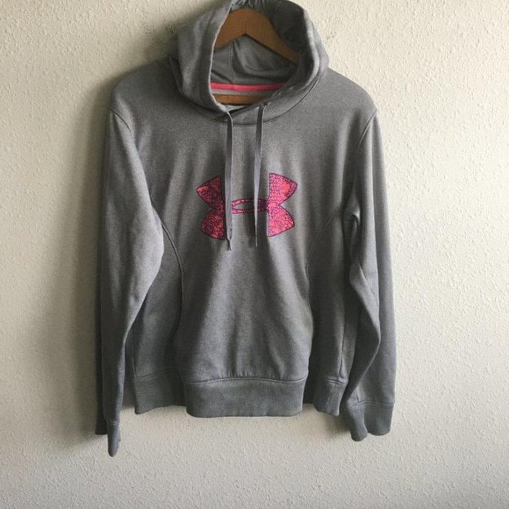 Under Armour Women's Big Logo Fleece Lightweight Hoodie Size L